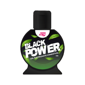 gel excitante intimo sabor menta eletrizante black power