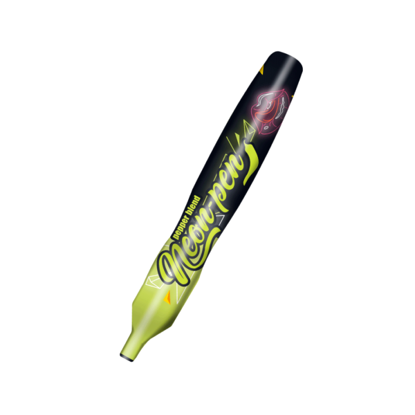 neon pen maçã verde caneta erótica que brilha na luz negra